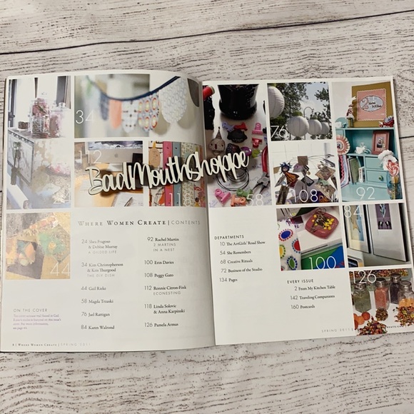 *Where Women Create Signature Spaces Home Office Craft Decor Magazine Book - Picture 2 of 3